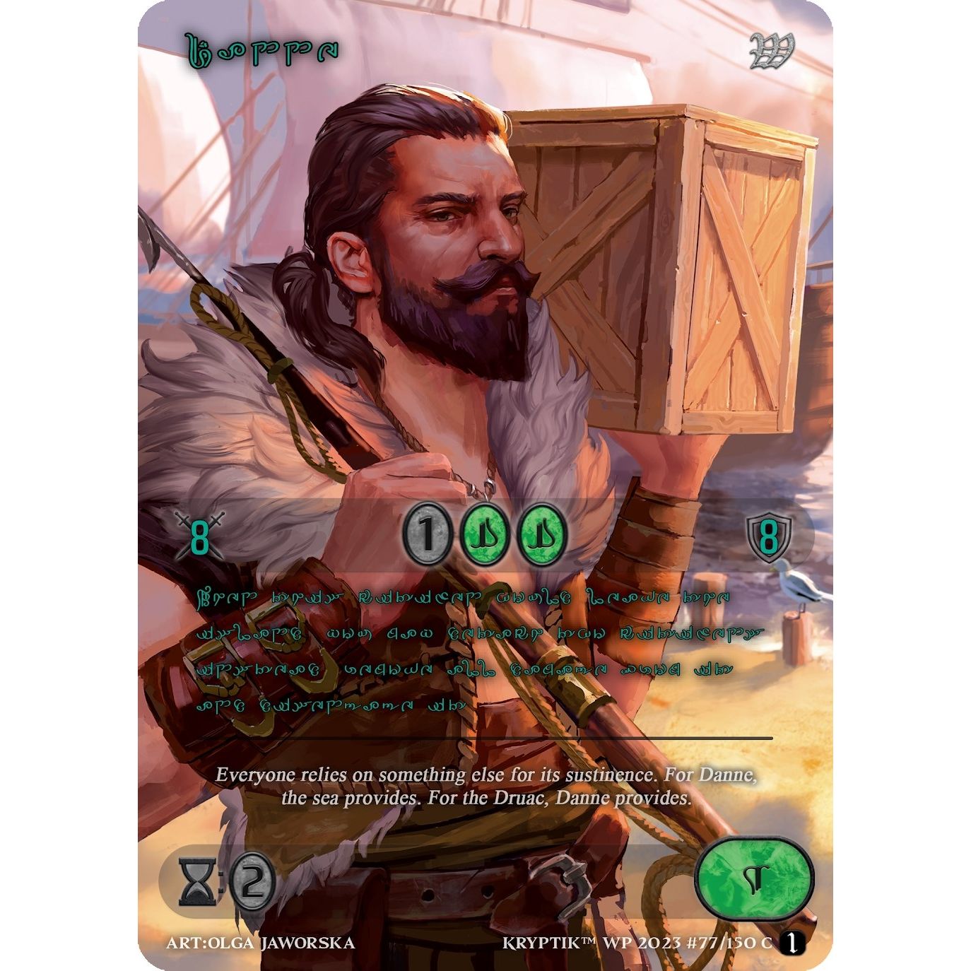 Image for Danne (Green Kryptik Language) (77) - Kryptik TCG