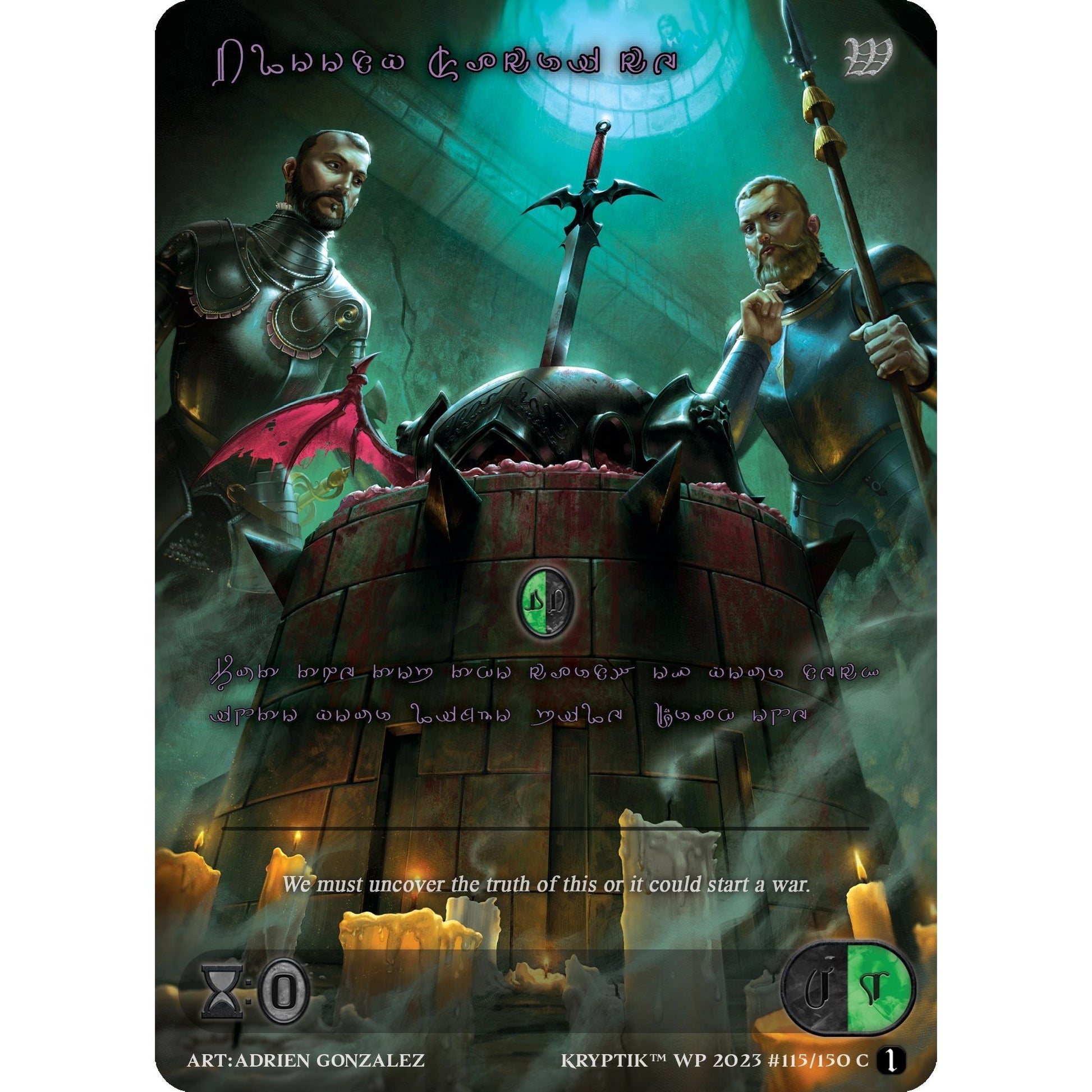 Image for Bloody Sacrifice (Purple Kryptik Language) (115) - Kryptik TCG