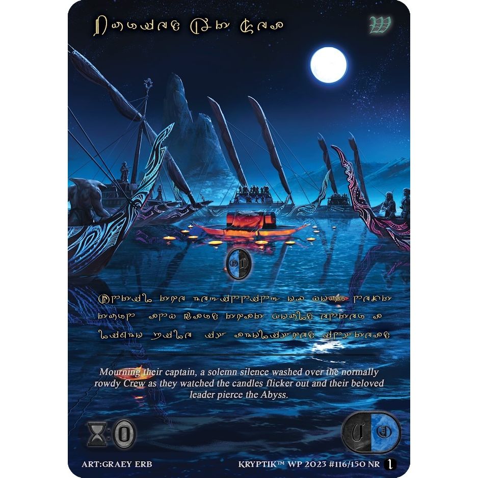 Image for Buried At Sea (Gold Kryptik Language) (116) - Kryptik TCG
