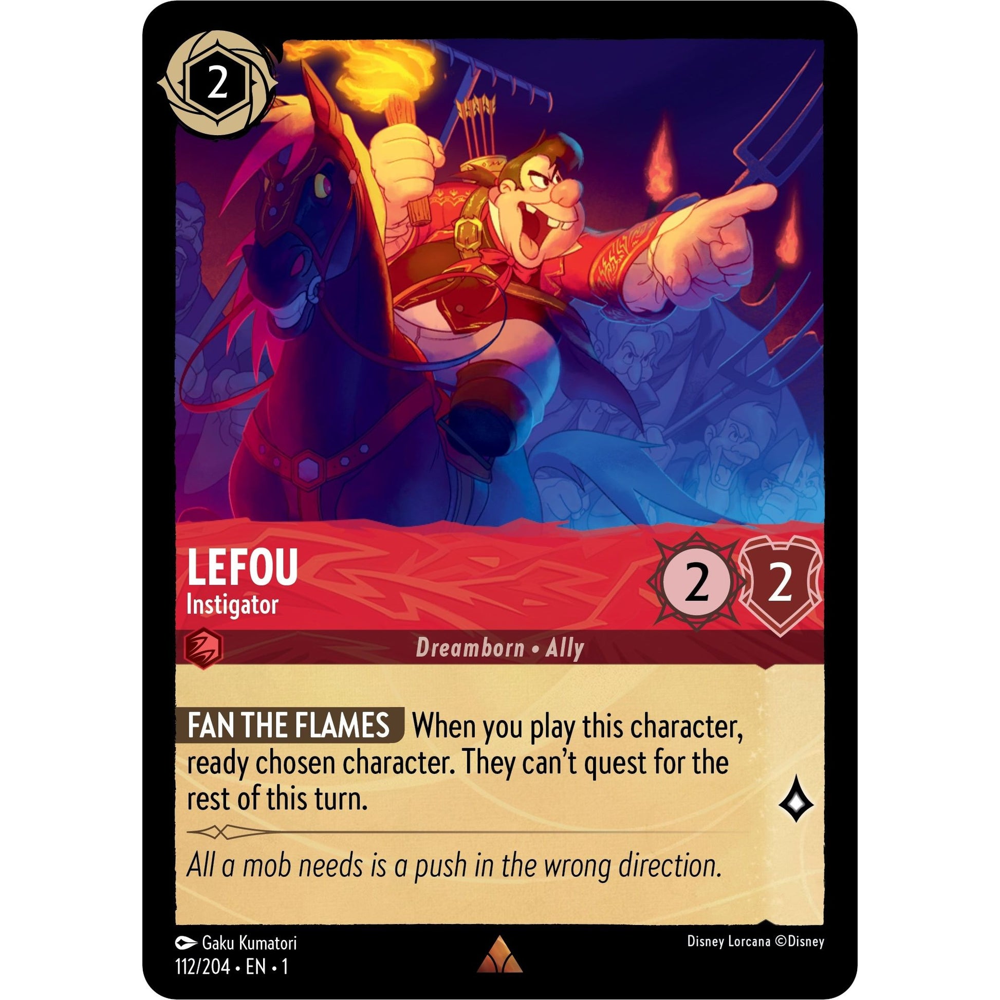Image for Lefou - Instigator (112/204) (1) - Disney Lorcana