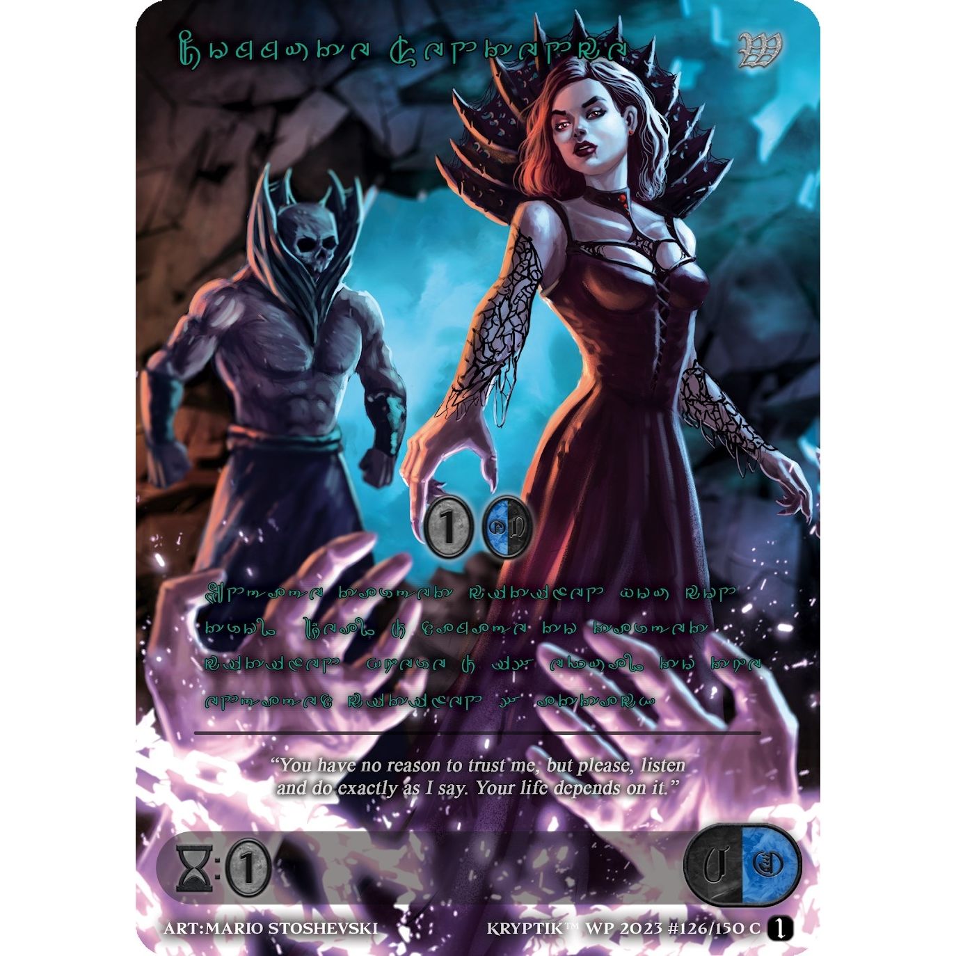 Image for Commute Sentence (Green Kryptik Language) (126) - Kryptik TCG