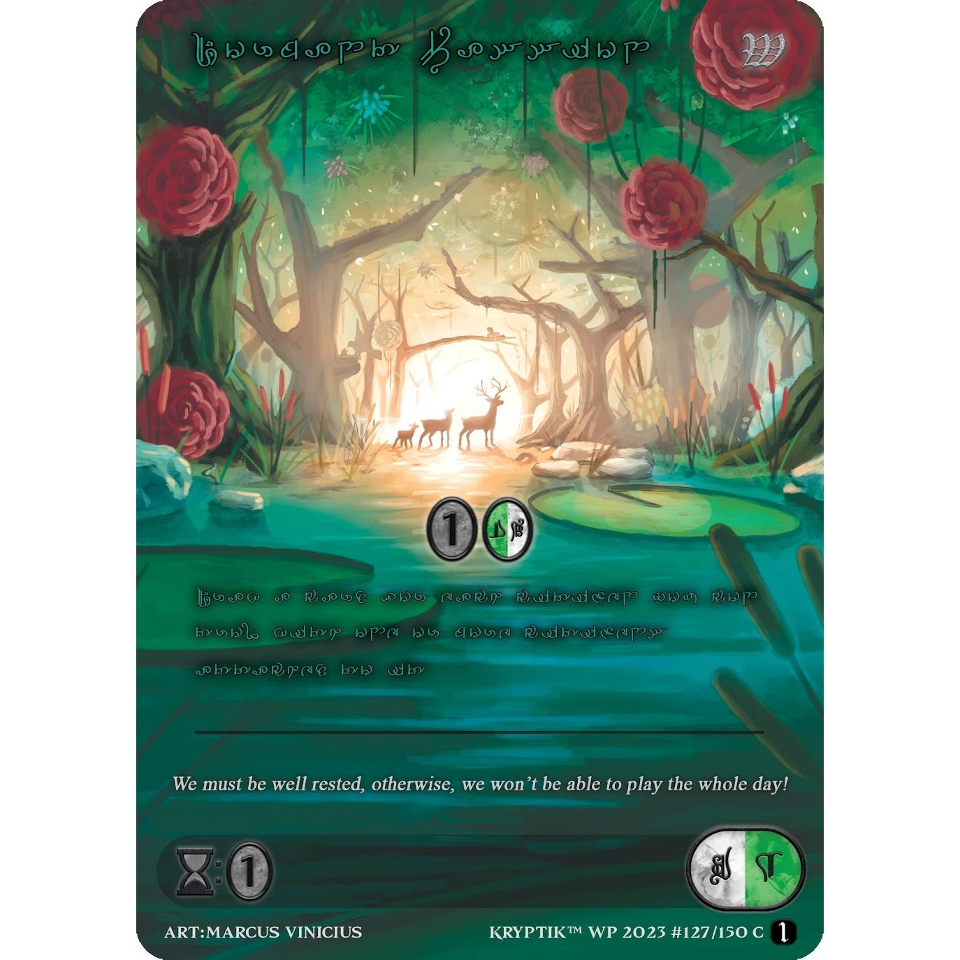 Image for Dormant Passion (Green Kryptik Language) (127) - Kryptik TCG