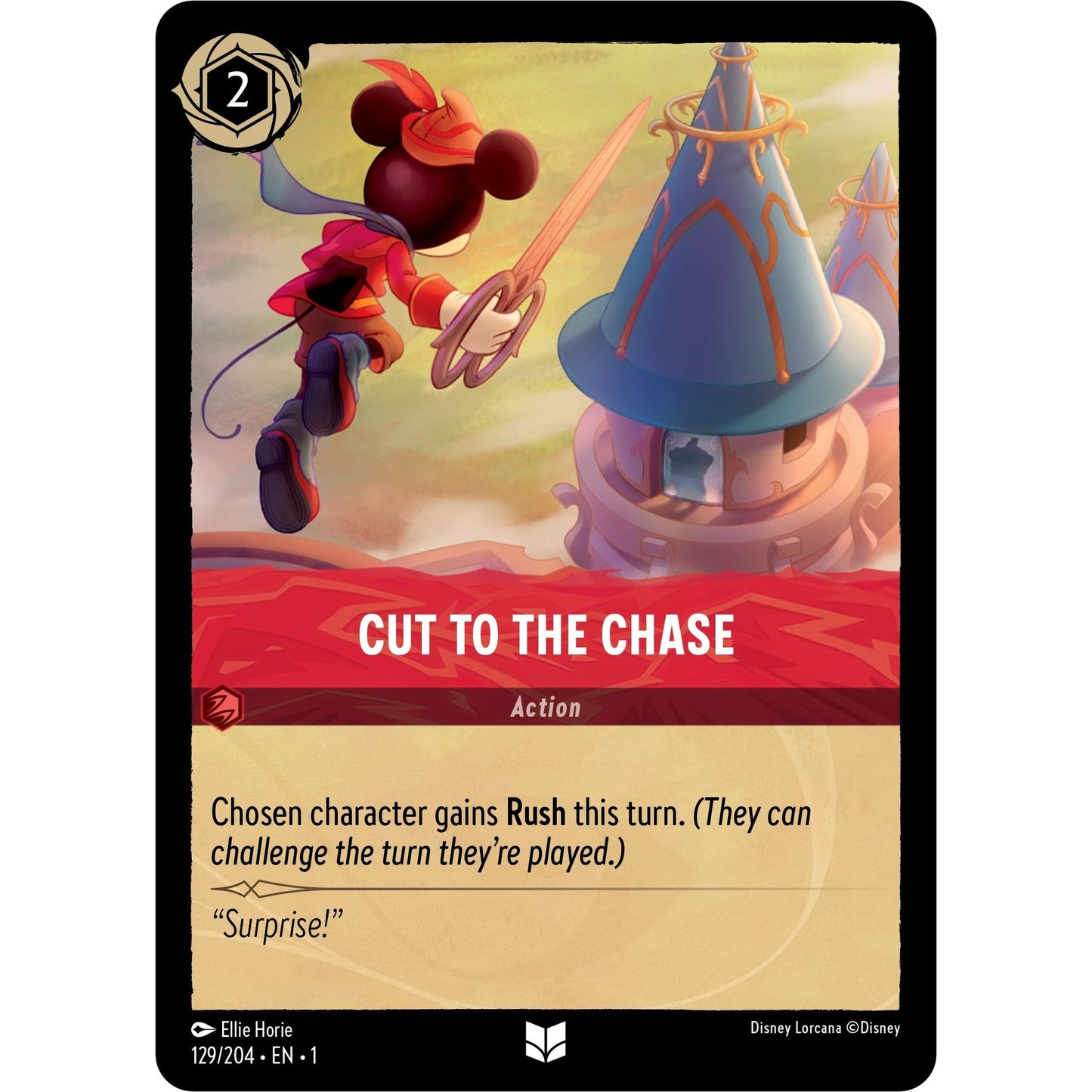 Image for Cut to the Chase (129/204) (1) - Disney Lorcana