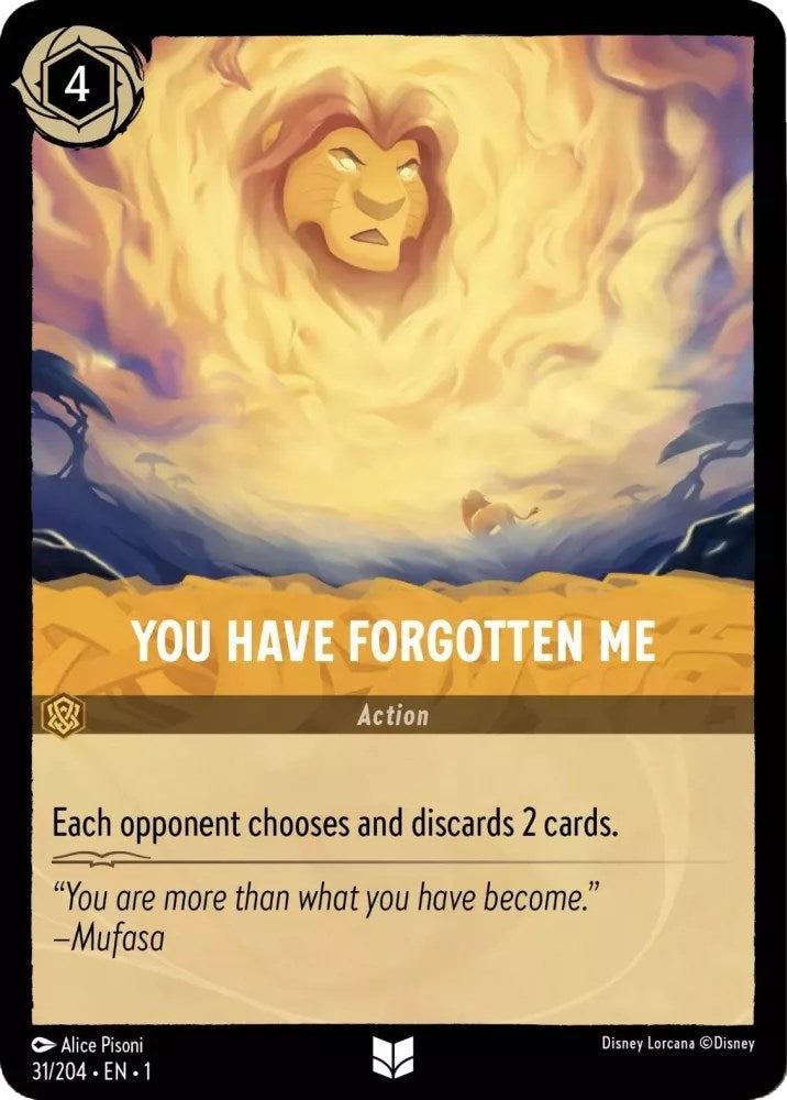 Image for You Have Forgotten Me (31/204) (1) - Disney Lorcana