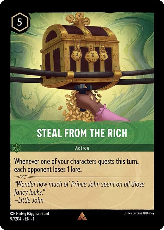 Image for Steal From The Rich (97/204) (1) - Disney Lorcana