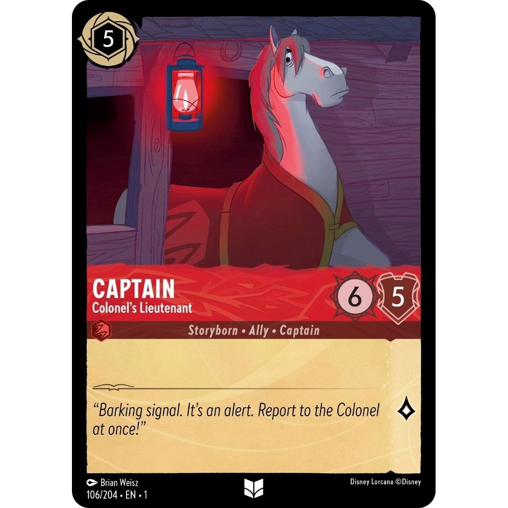 Image for Captain - Colonel's Lieutenant (106/204) (1) - Disney Lorcana