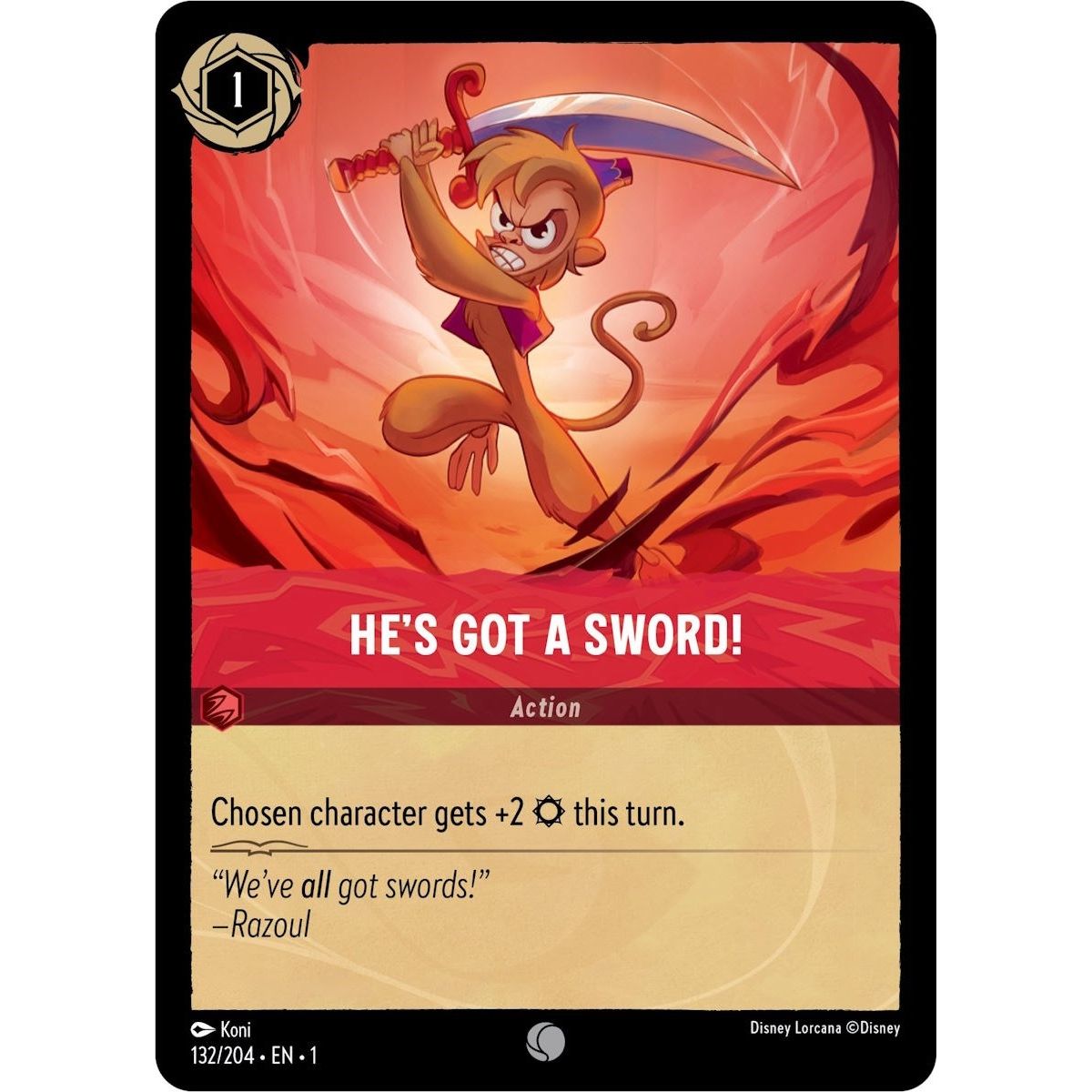Image for He's Got A Sword! (132/204) (1) - Disney Lorcana
