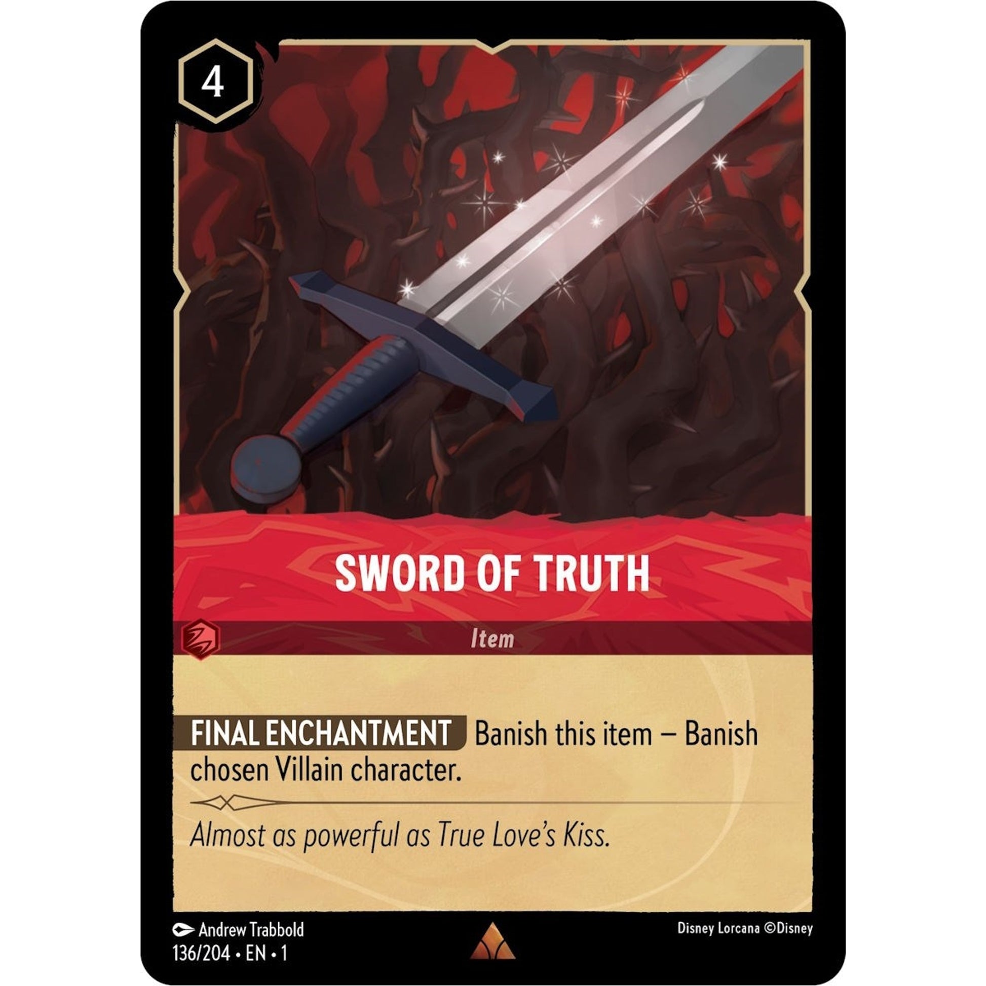 Image for Sword of Truth (136/204) (1) - Disney Lorcana