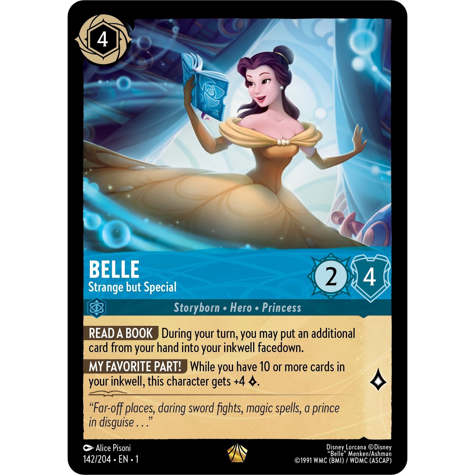 Image for Belle - Strange but Special (142/204) (1) - Disney Lorcana