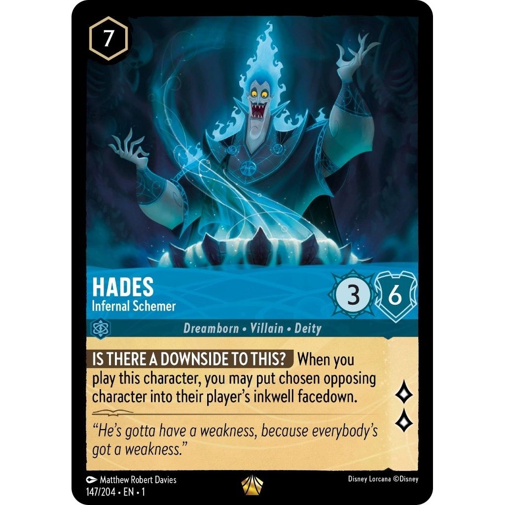 Image for Hades - Infernal Schemer (147/204) (1) - Disney Lorcana
