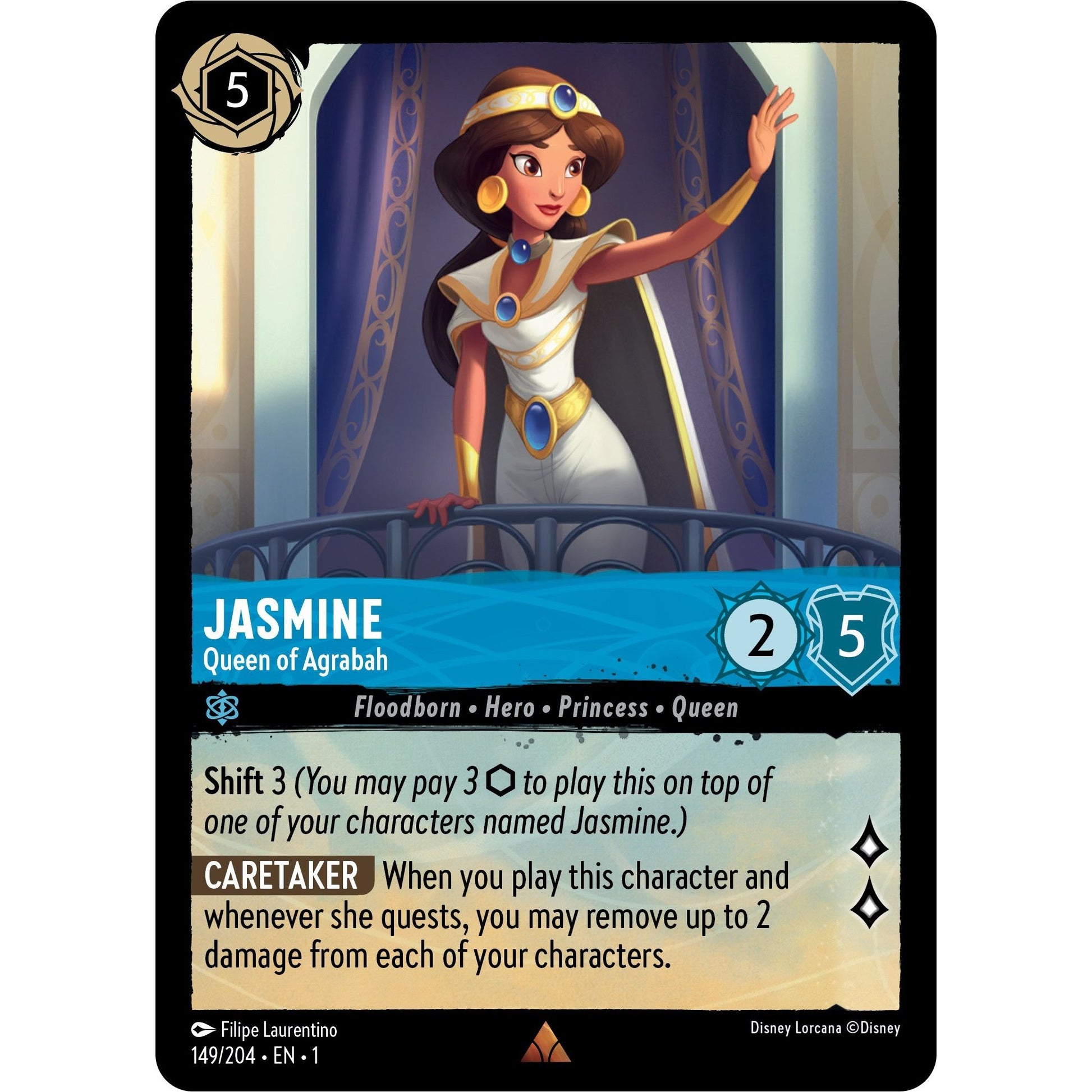 Image for Jasmine - Queen of Agrabah (149/204) (1) - Disney Lorcana