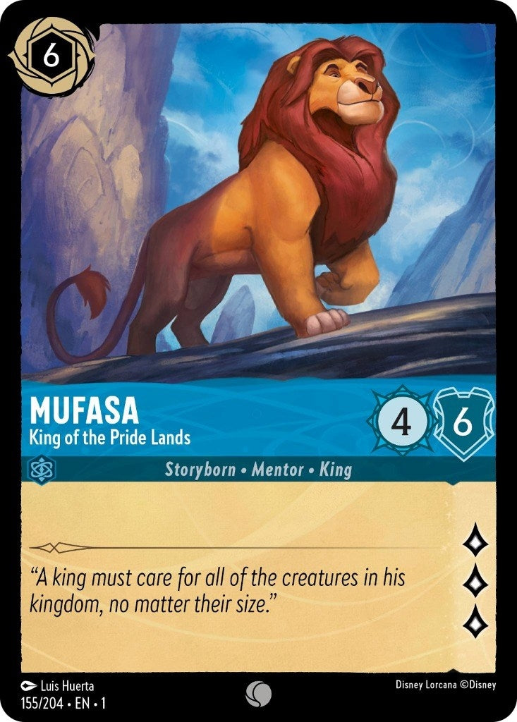 Image for Mufasa - King of the Pride Lands (155/204) (1) - Disney Lorcana
