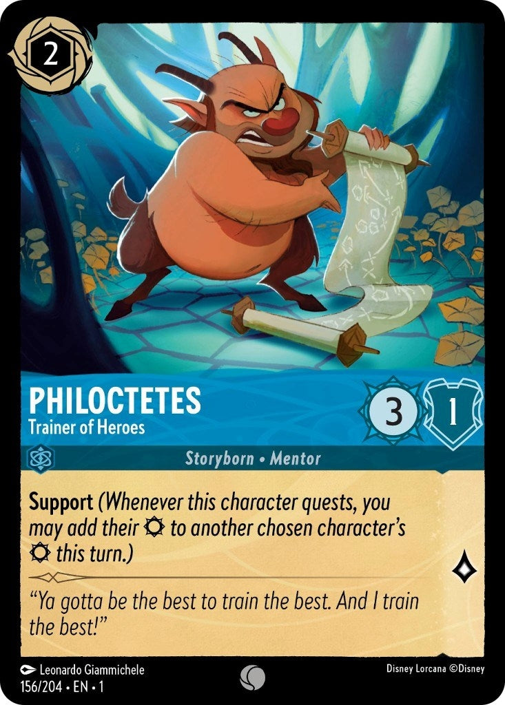 Image for Philoctetes - Trainer of Heroes (156/204) (1) - Disney Lorcana
