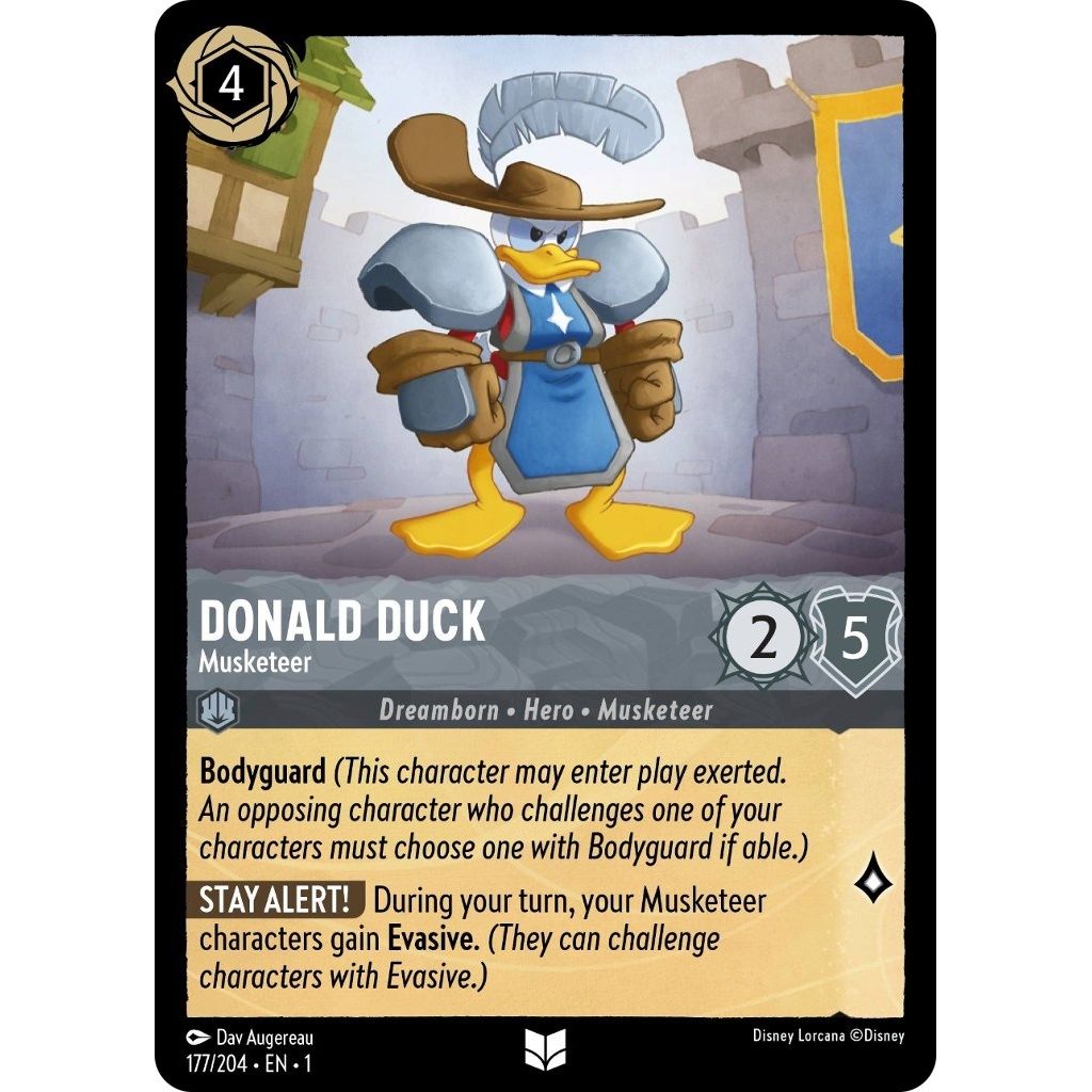 Image for Donald Duck - Musketeer (177/204) (1) - Disney Lorcana
