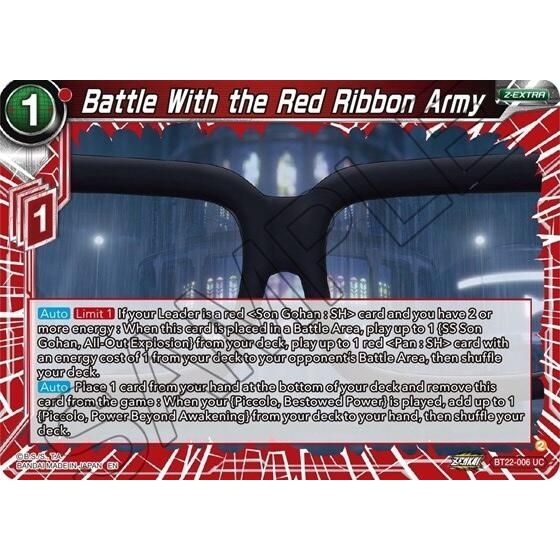 Image for Battle With the Red Ribbon Army (BT22-006) (BT22) - Dragon Ball Super: Masters