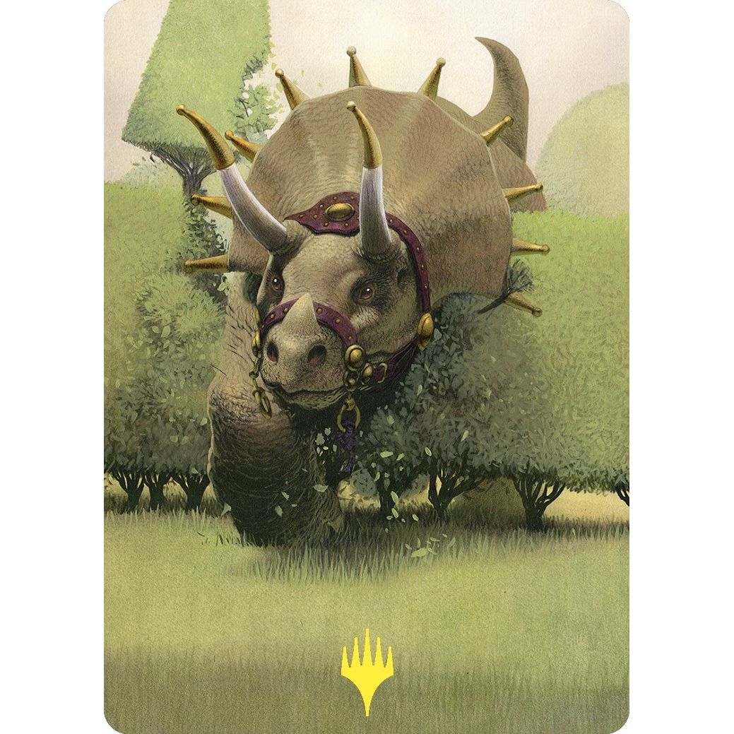 Image for Regal Behemoth Art Card (Gold-Stamped) (43) (ASCMM) - Magic: The Gathering