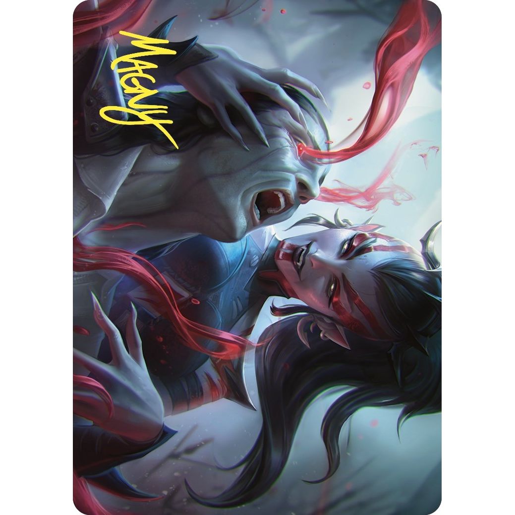 Image for Exsanguinate Art Card (Gold-Stamped Signature) (17) (ASCMM) - Magic: The Gathering