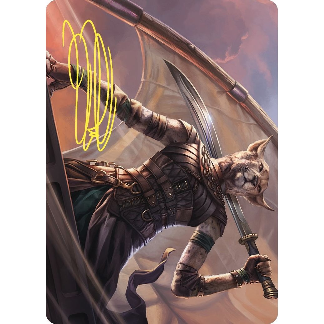 Image for Mirri, Weatherlight Duelist Art Card (Gold-Stamped Signature) (28) (ASCMM) - Magic: The Gathering