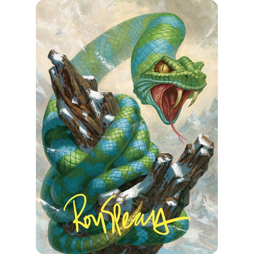 Image for Ohran Frostfang Art Card (Gold-Stamped Signature) (42) (ASCMM) - Magic: The Gathering