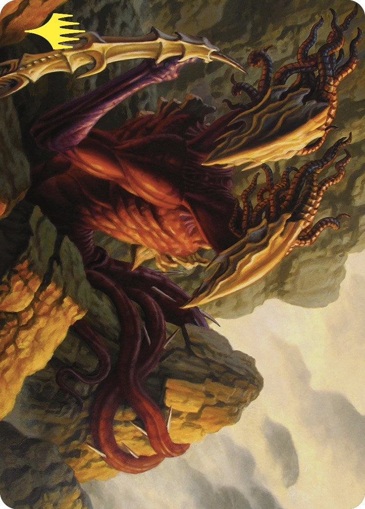 Image for Two-Headed Sliver Art Card (Gold-Stamped) (79) - Magic: The Gathering