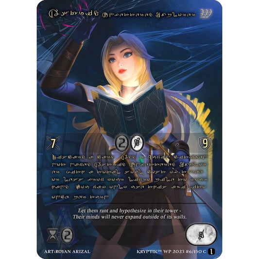 Image for Astrid, Unfettered Explorer (Gold Kryptik Language) (6) - Kryptik TCG