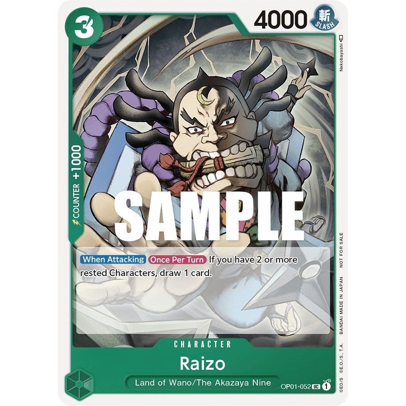 Image for Raizo (Event Pack Vol. 2) (OP01-052) (OP-PR) - One Piece Card Game