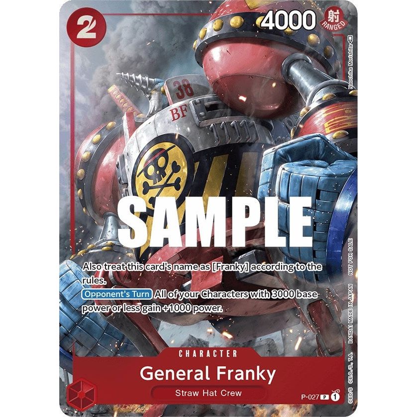 Image for General Franky (Event Pack Vol. 2) (P-027) (OP-PR) - One Piece Card Game