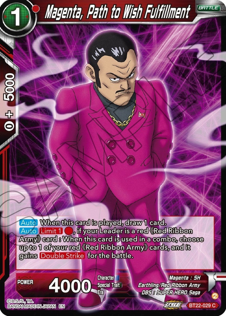 Image for Magenta, Path to Wish Fulfillment (BT22-029) (BT22) - Dragon Ball Super: Masters