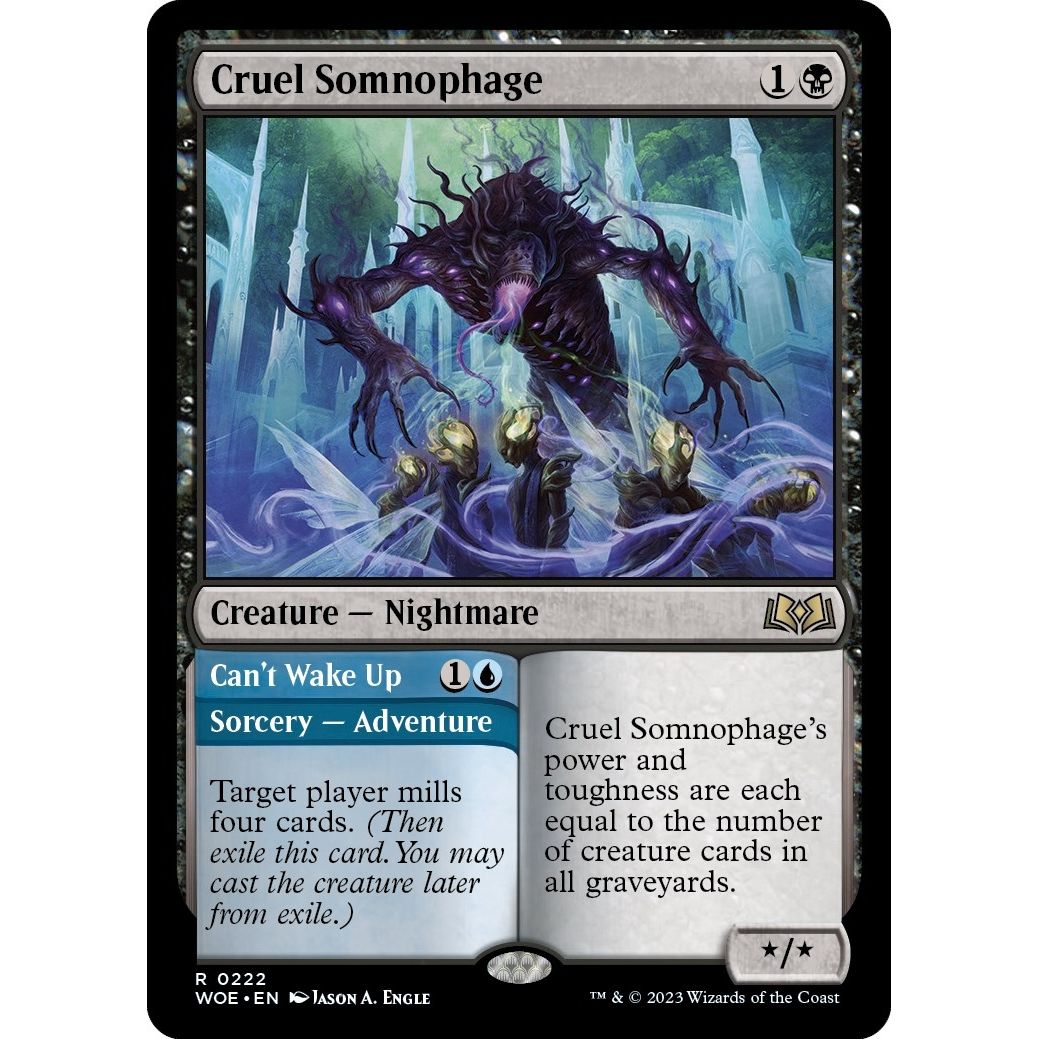 Image for Cruel Somnophage (222) (WOE) - Magic: The Gathering