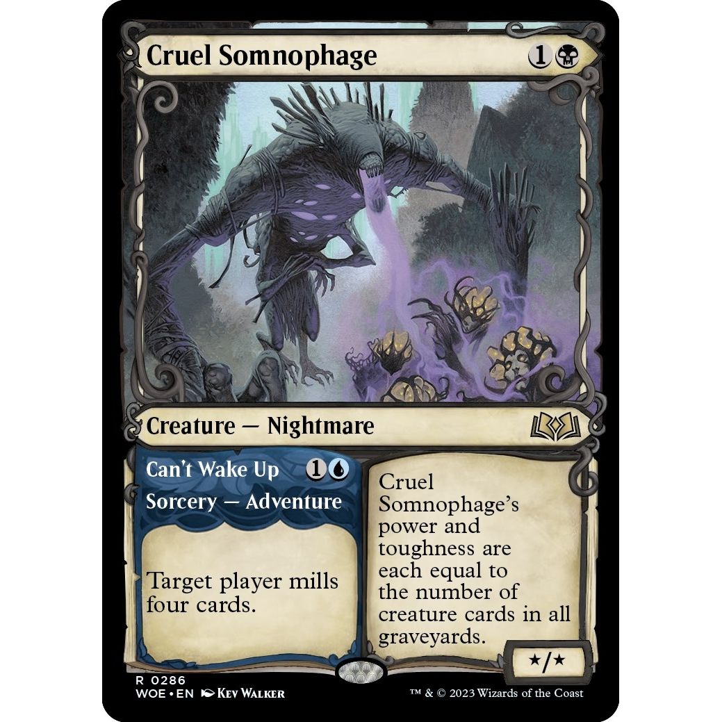 Image for Cruel Somnophage (Showcase) (286) (WOE) - Magic: The Gathering