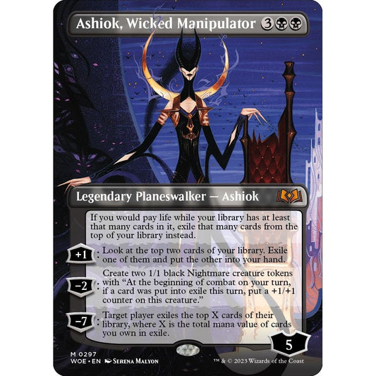 Image for Ashiok, Wicked Manipulator (Borderless) (297) (WOE) - Magic: The Gathering
