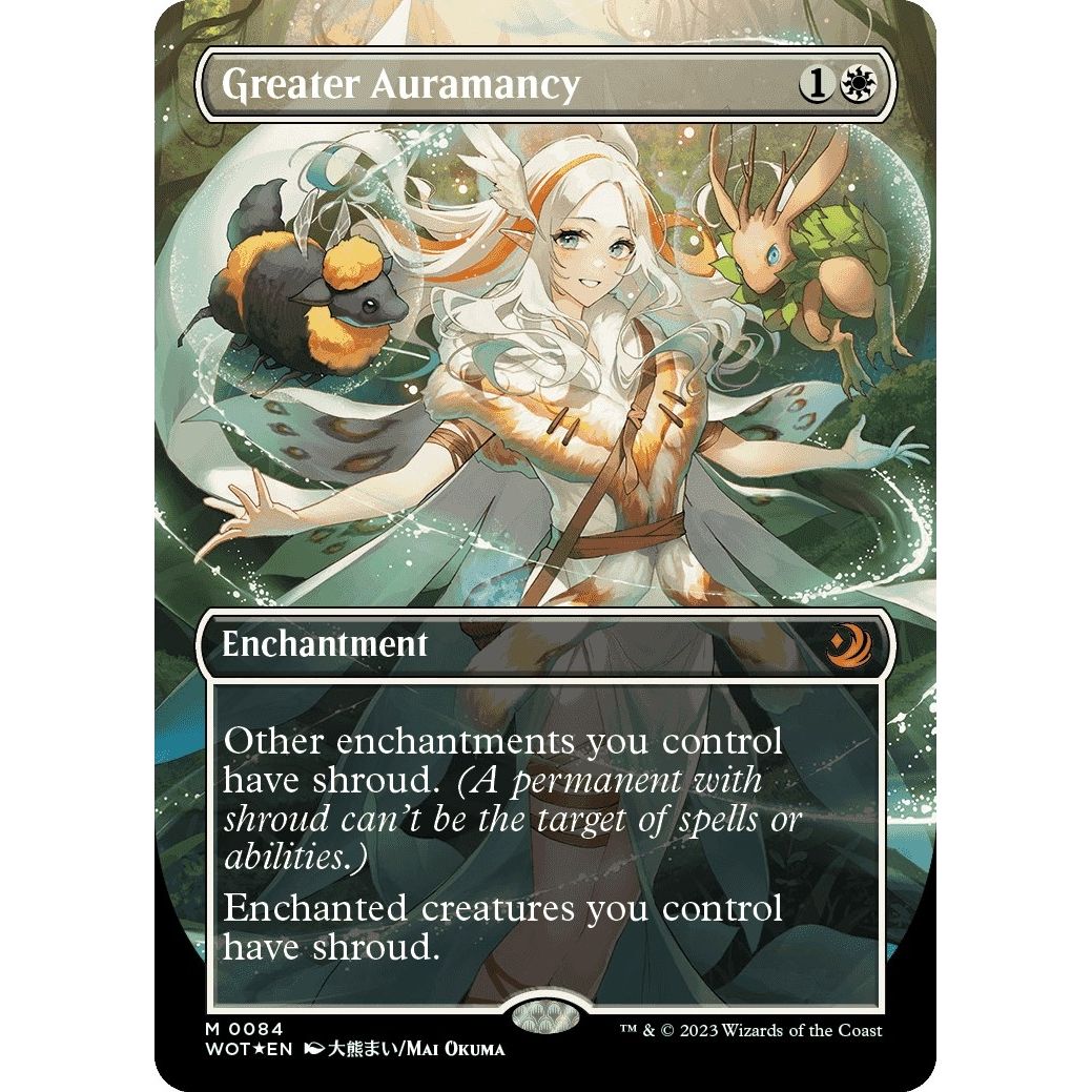 Image for Greater Auramancy (Anime Borderless) (Confetti Foil) (84) (WOT) - Magic: The Gathering