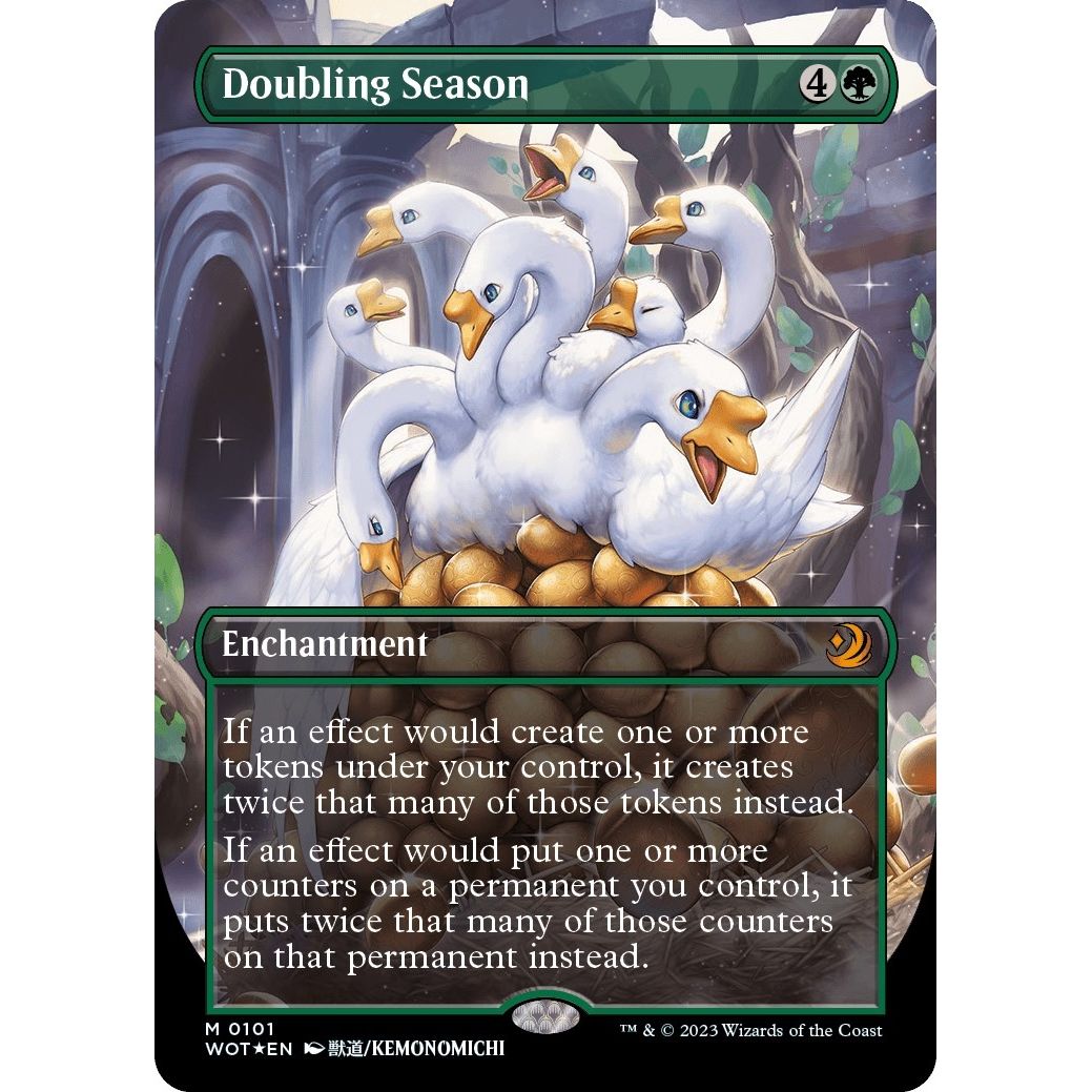Image for Doubling Season (Anime Borderless) (Confetti Foil) (101) (WOT) - Magic: The Gathering