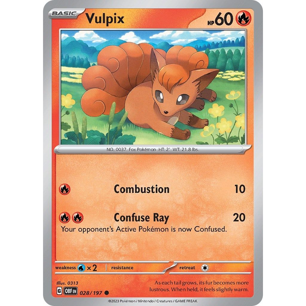 Image for Vulpix (028/197) (OBF) - Pokemon