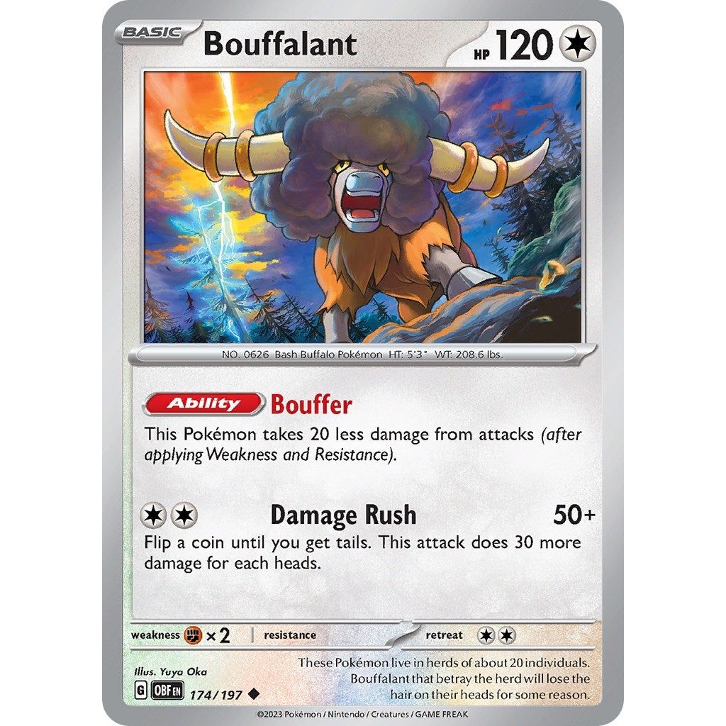 Image for Bouffalant (174/197) (OBF) - Pokemon