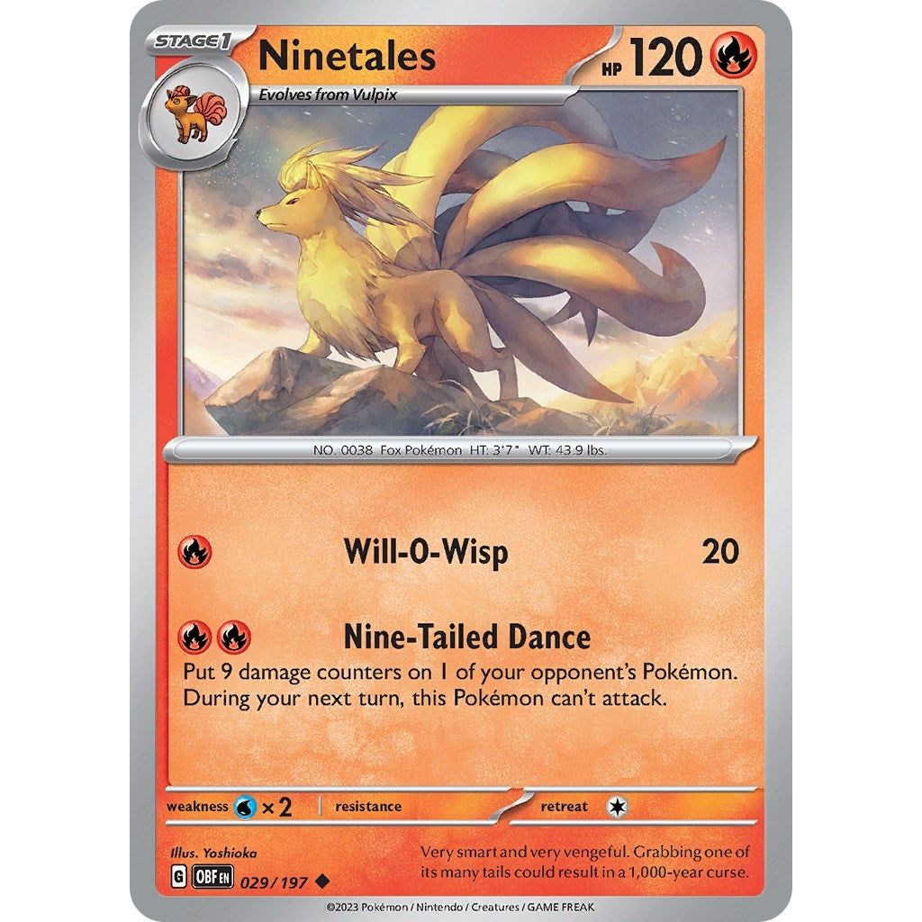Image for Ninetales (029/197) (OBF) - Pokemon