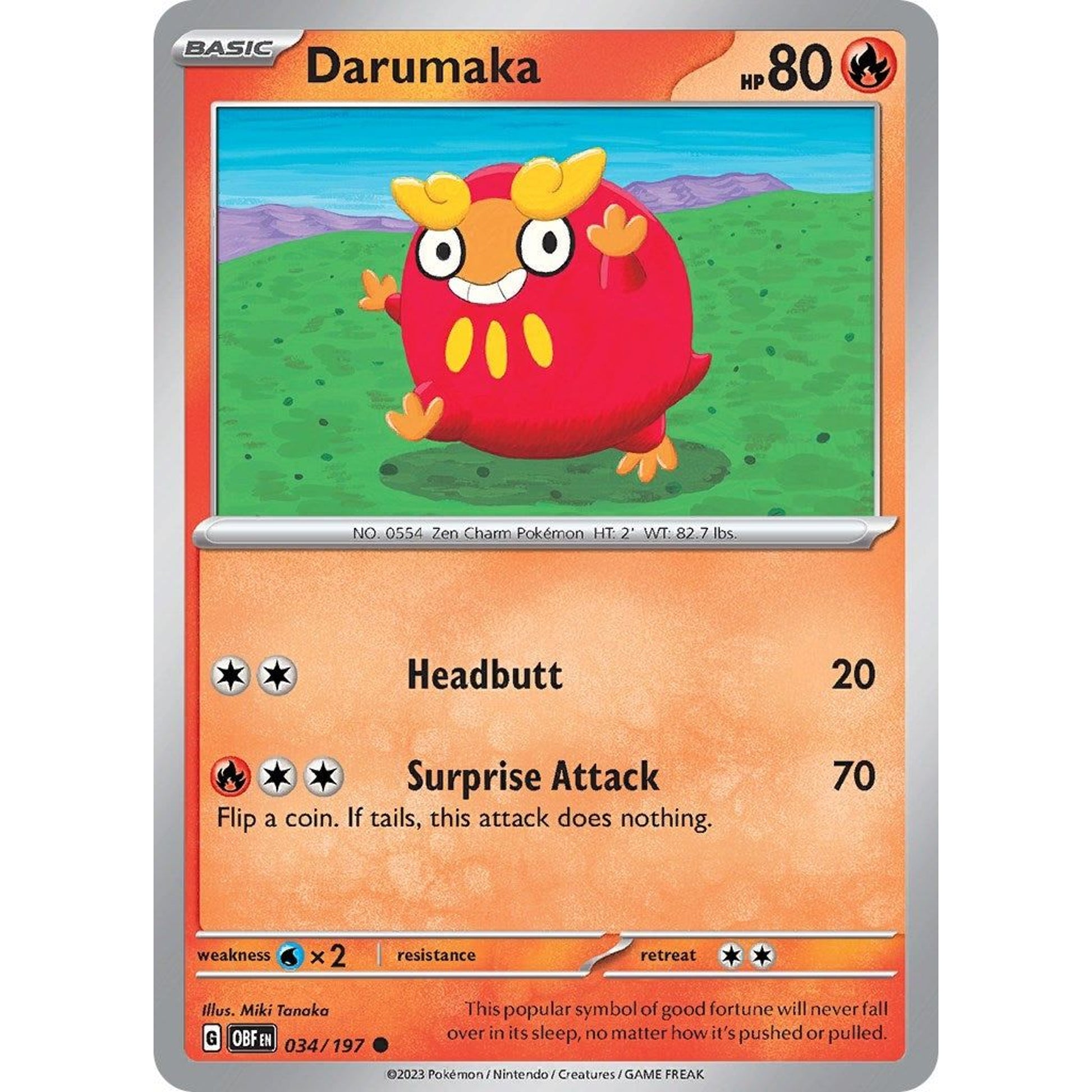 Image for Darumaka (034/197) (OBF) - Pokemon