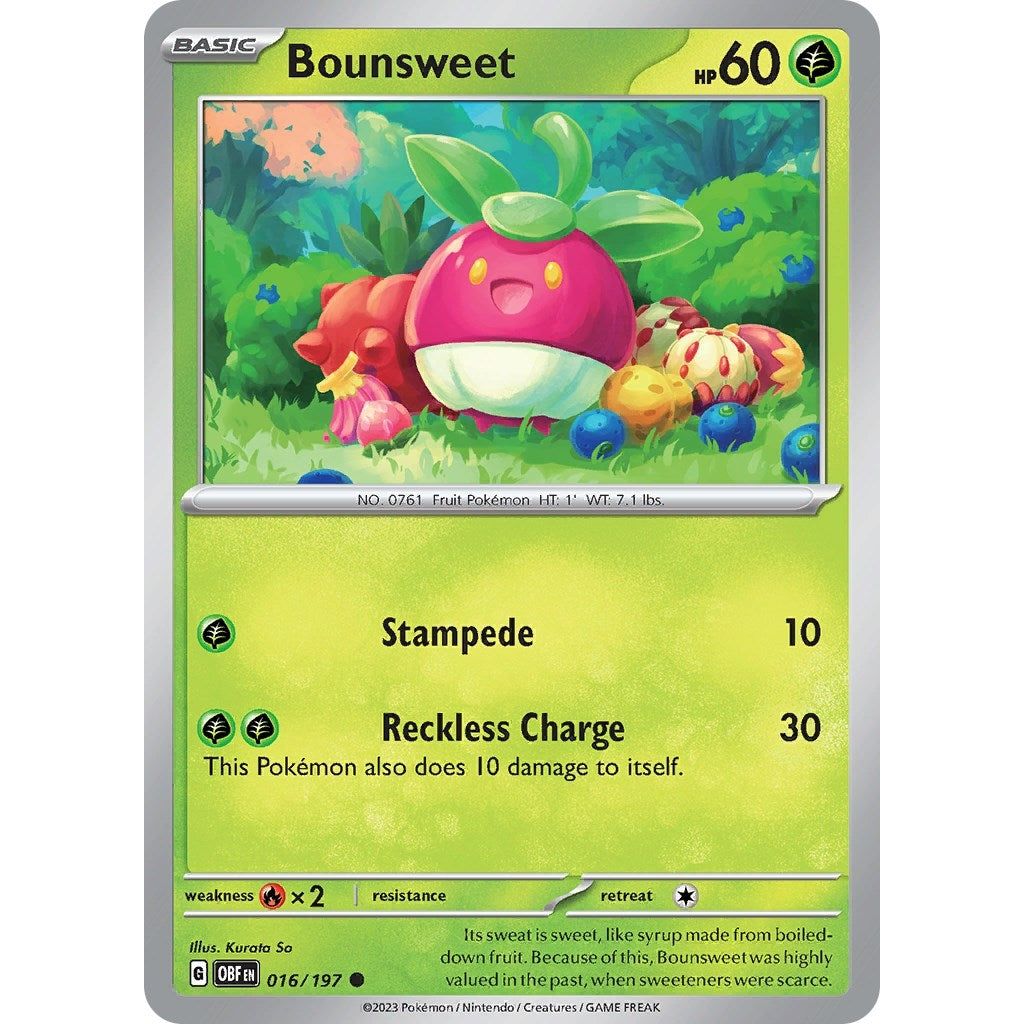 Image for Bounsweet (016/197) (OBF) - Pokemon