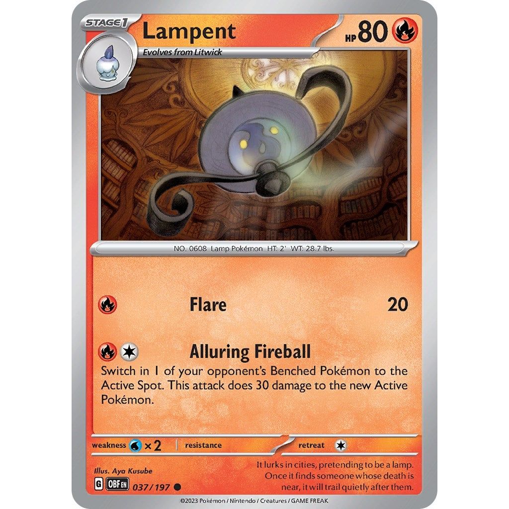 Image for Lampent (037/197) (OBF) - Pokemon
