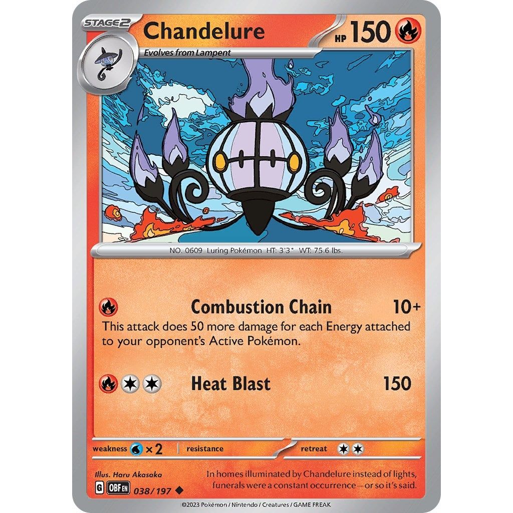 Image for Chandelure (038/197) (OBF) - Pokemon