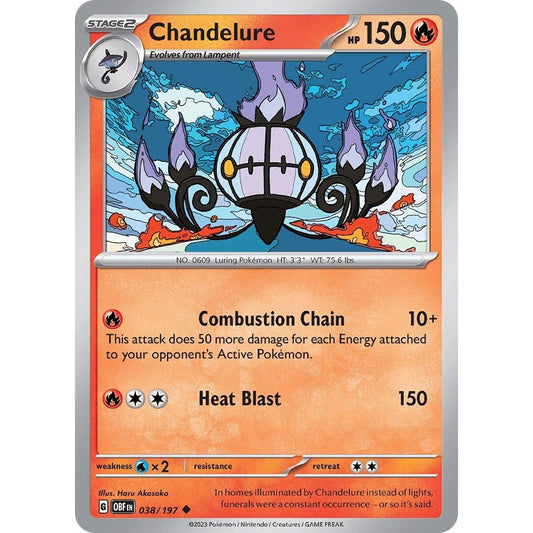 Image for Chandelure (038/197) (OBF) - Pokemon