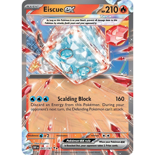 Image for Eiscue ex (042/197) (OBF) - Pokemon