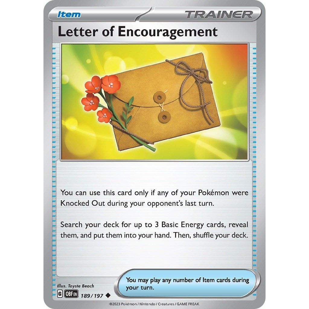 Image for Letter of Encouragement (189/197) (OBF) - Pokemon