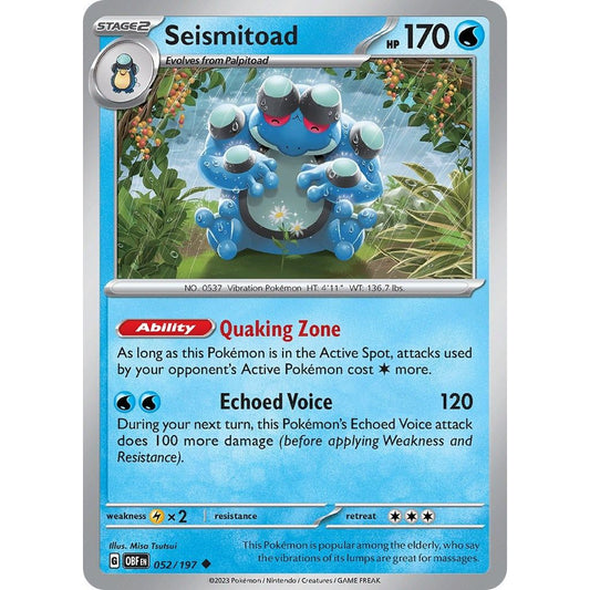 Image for Seismitoad (052/197) (OBF) - Pokemon