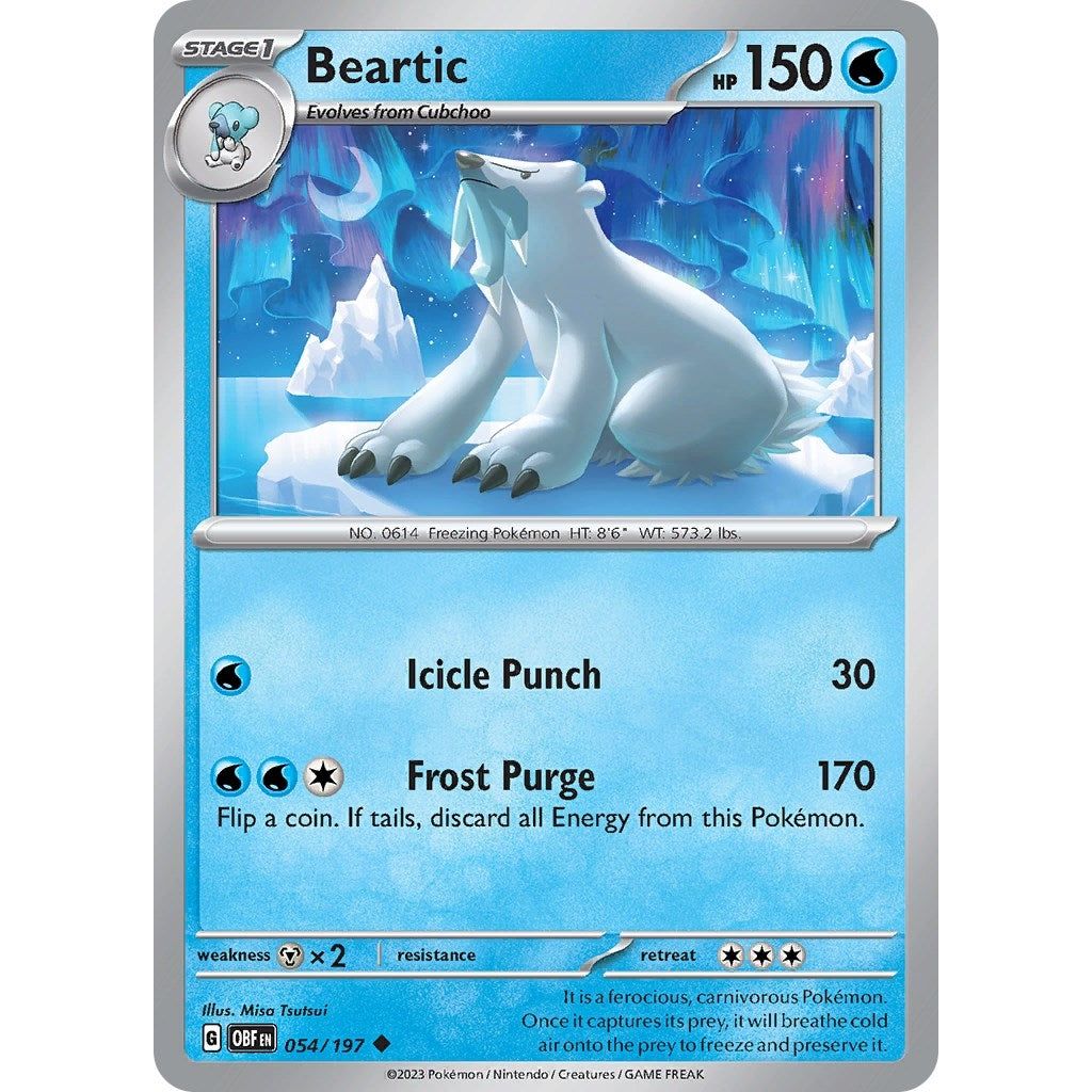 Image for Beartic (054/197) (OBF) - Pokemon