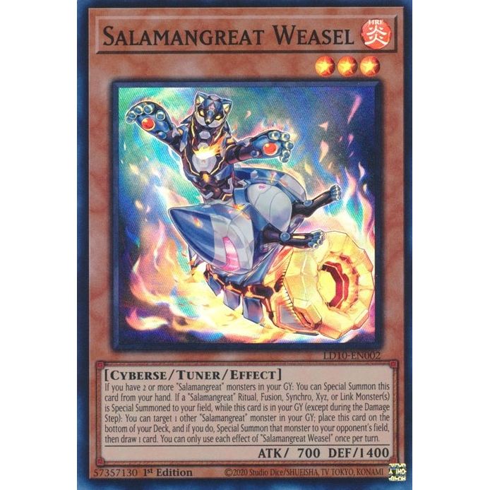 Image for Salamangreat Weasel (LD10-EN002) (LD10) - YuGiOh