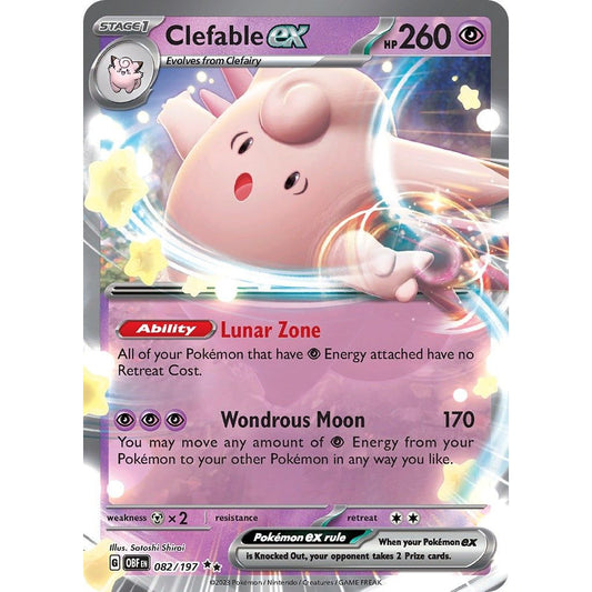 Image for Clefable ex (082/197) (OBF) - Pokemon