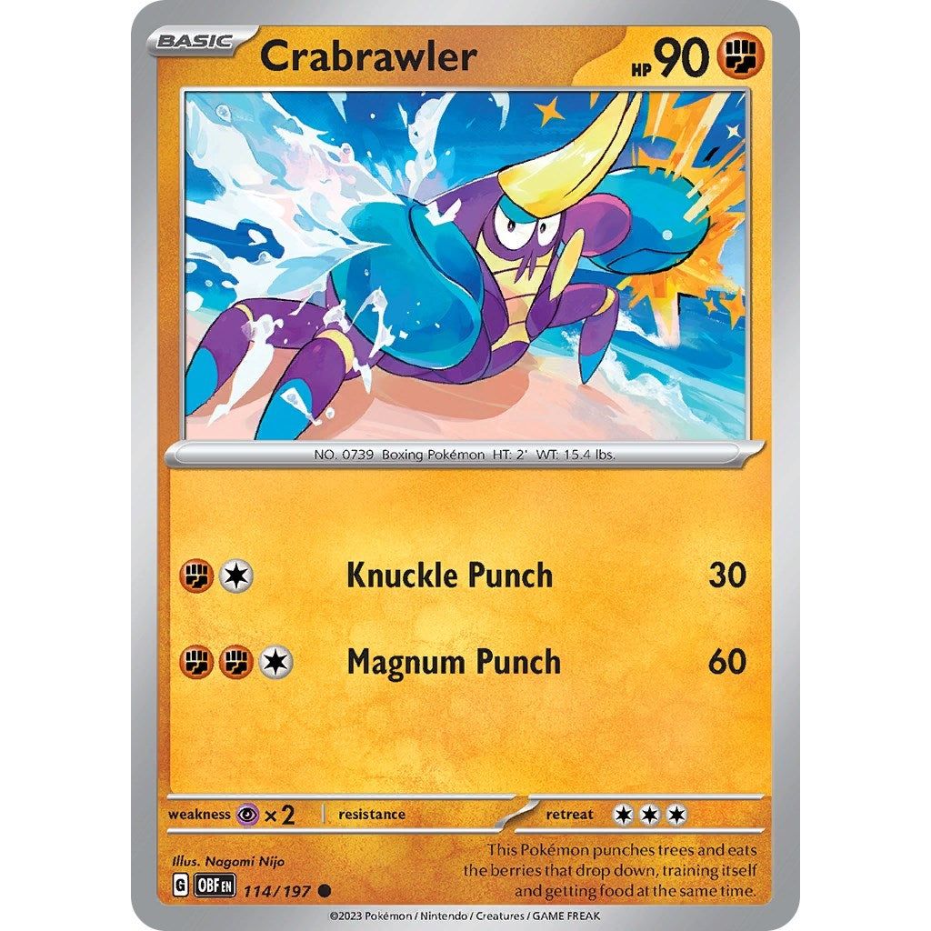 Image for Crabrawler (114/197) (OBF) - Pokemon