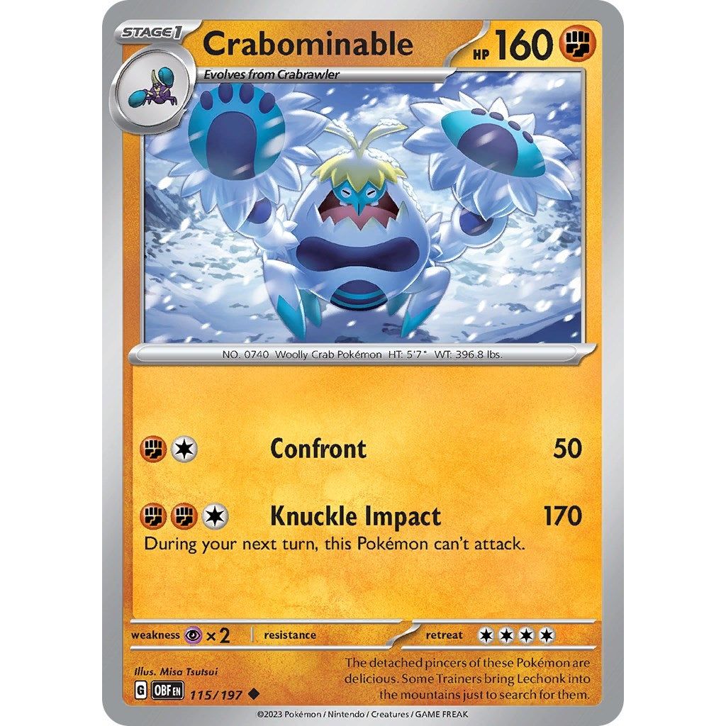 Image for Crabominable (115/197) (OBF) - Pokemon