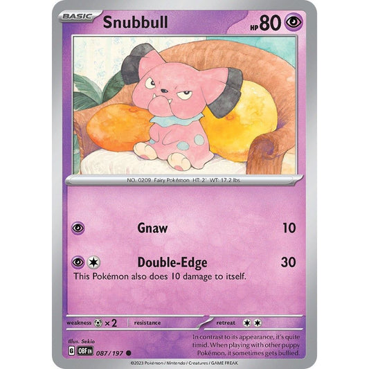 Image for Snubbull (087/197) (OBF) - Pokemon